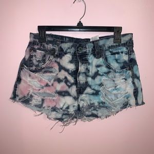 LF tie dye shorts
